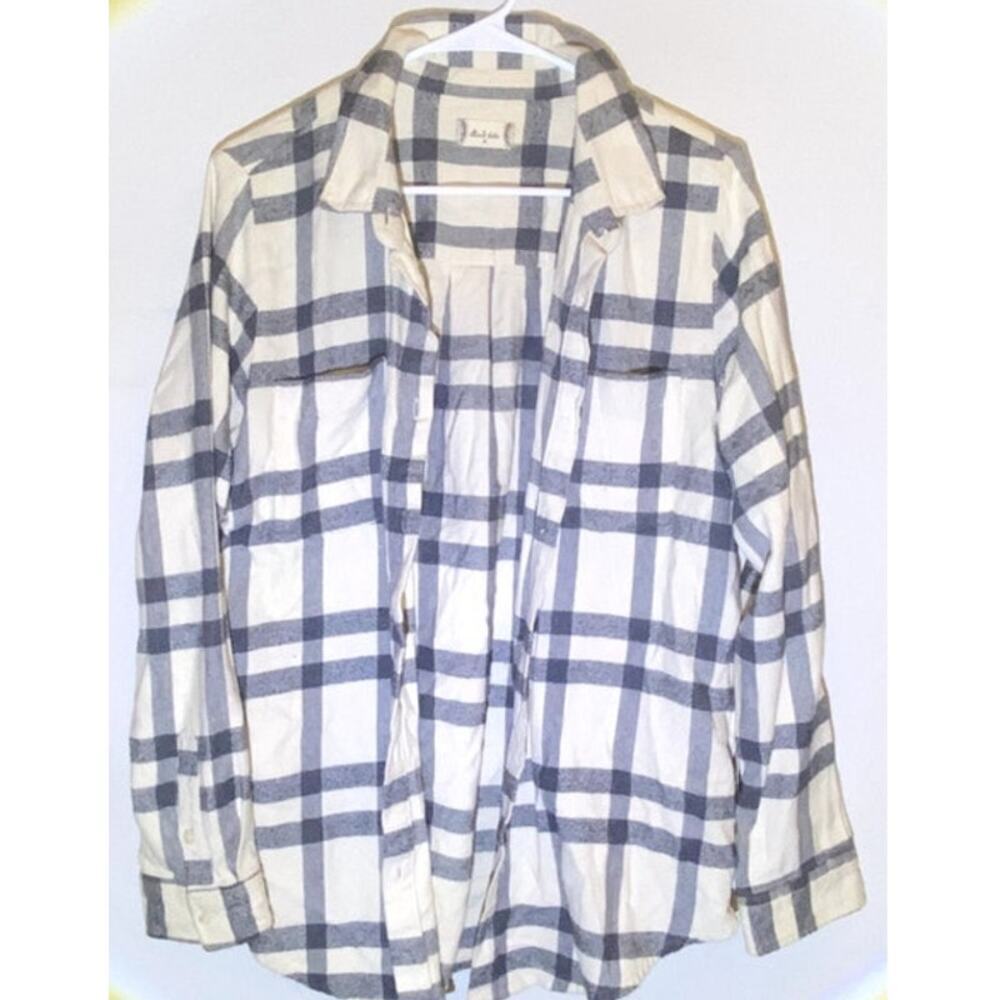 Womens Altard State Shacket Oversized Flannel Size Medium